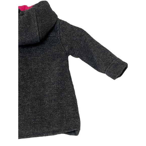 Madden Girl Toddler Girls Gray Toggle Snap Zip Coat Hood 2T Wool Blend - Picture 9 of 16